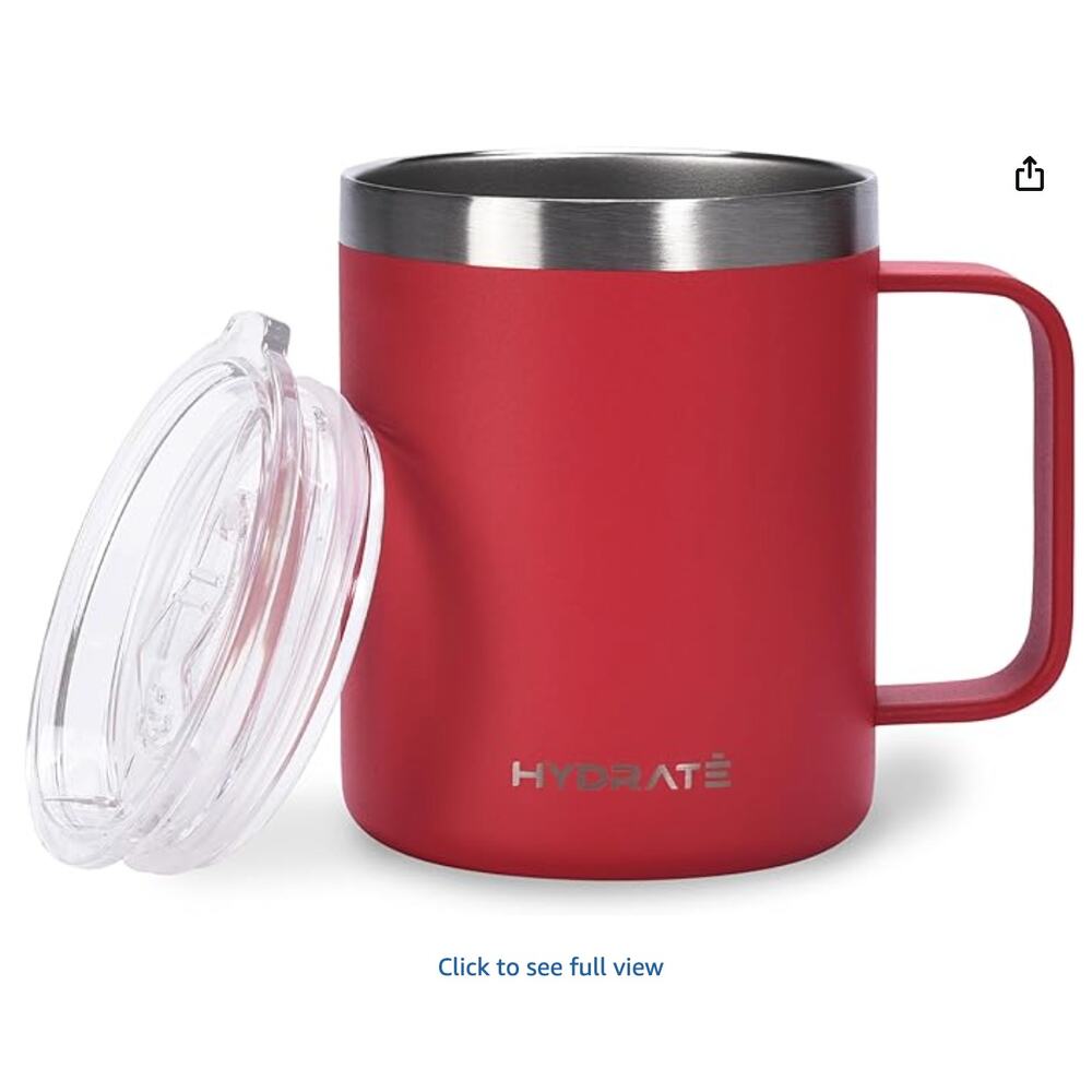 Insulated Travel Coffee Mug, Tumbler - 12oz - Hot Pink
